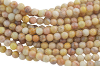 Natural Yellow Moonstone Faceted Round Beads. A Quality Full 15.5 Inch Strand, 6mm, 8mm, or 10mm Gemstone Beads