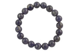 Natural Iolite 8mm Round Beads Blue Iolite 7mm 8mm Round Beads Polished Plain Round Iolite 9mm Round 11mm Round Beads 7.5 inch bracelets