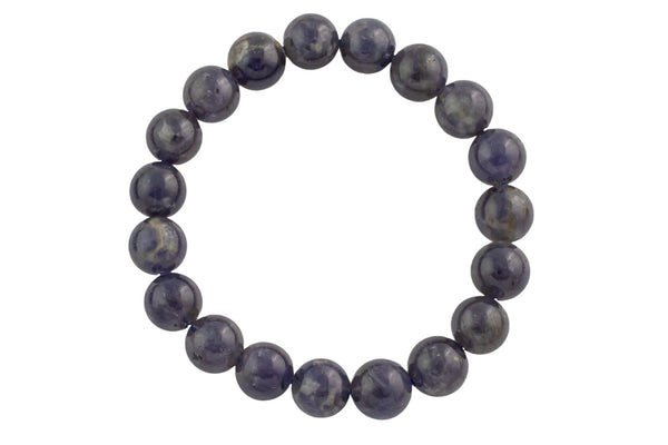 Natural Iolite 8mm Round Beads Blue Iolite 7mm 8mm Round Beads Polished Plain Round Iolite 9mm Round 11mm Round Beads 7.5 inch bracelets