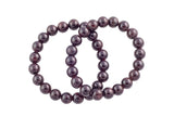 Bracelet Natural Garnet Bracelets Stackable Round Natural Gemstone Crystal Bracelets - Handmade Bracelet Crystal Bracelet