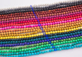 6mm Lava Rock Beads Multicolor Natural Round Loose - Color Colored Lava Beads - Full 15.5" Strands - Wholesale Pricing