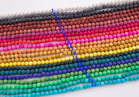 6mm Lava Rock Beads Multicolor Natural Round Loose - Color Colored Lava Beads - Full 15.5" Strands - Wholesale Pricing