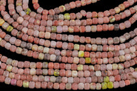 Natural Rhodonite Faceted Cube Beads Size 3mm 15.5" Strand