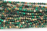 Natural Malachite Full Strands-15.5 inches-2.5-3mm- Nice Size Hole- Diamond Cutting, High Facets- Nice and Sparkly- Faceted Round