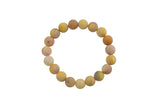 Bracelet Yellow Moonstone Bracelets 6mm 8mm 10mm 12mm Stackable Matte Round Natural Gemstone Crystal - Handmade Bracelet Bracelet- lgs