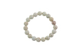 Bracelet Faceted White Turquoise Round Size 6mm 8mm 10mm 12mm Handmade In USA- approx. 7" Bracelet Crystal Bracelet- LGS
