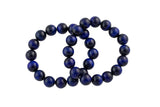 Blue Tiger Eye Round Size 6mm and 8mm- Handmade In USA- approx. 7" Bracelet Crystal Bracelet