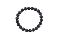 Natural Charorite Faceted Round Size 10mm and 12mm- Handmade In USA- approx. 7-7.5" Bracelet Crystal Bracelet- LGS