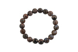 Natural Brown Opal Facted Round Size 6mm and 8mm- Handmade In USA- approx. 7" Bracelet Crystal Bracelet