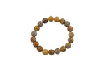 Natural Mexican Crazy Laced Agate Round Size 6mm and 8mm- Handmade In USA- approx. 7" Bracelet Crystal Bracelet