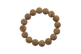 Yellow Picture Jasper Wood Jasper Bracelet Matte Round Size 6mm and 8mm Handmade In USA Natural Bracelets - Handmade Jewelry - approx. 7"