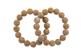 Yellow Picture Jasper Wood Jasper Bracelet Matte Round Size 6mm and 8mm Handmade In USA Natural Bracelets - Handmade Jewelry - approx. 7"