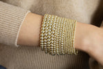 14k Dainty Light Gold Hematite Bracelet | Gold Bead Bracelet | Gold Ball Bracelet | Gold Hematite Beaded Bracelet