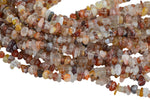 30"-32" Natural Red Hematoid Quartz Chips Beads 6mm - 8mm - 32 inch Strand Gemstone Beads