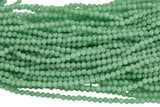 Natural Green Aventurine Beads Full Strands-15.5 inches-3mm- Nice Size Hole- Diamond Cutting High Facets- Nice and Sparkly- Faceted Round