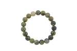 Green Rutilated Quartz Smooth Round Size 6mm and 8mm- Handmade In USA- approx. 7" Bracelet Crystal Bracelet