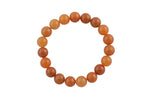 Natural Orange Aventurine Round Size 6mm and 8mm- Handmade In USA- approx. 7" Bracelet Crystal Bracelet