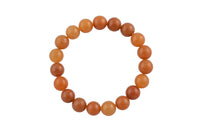 Natural Orange Aventurine Round Size 6mm and 8mm- Handmade In USA- approx. 7" Bracelet Crystal Bracelet