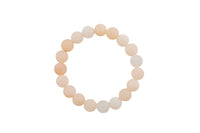 Natural Pink Aventurine Matte Round Size 6mm and 8mm- Handmade In USA- approx. 7" Bracelet Crystal Bracelet