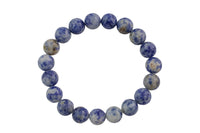 Natural Sodalite Jasper Round Size 6mm and 8mm- Handmade In USA- approx. 7" Bracelet Crystal Bracelet