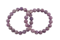 Bracelet Natural Lepidolite Bracelets 8mm Stackable Round Natural Gemstone Crystal Bracelets - Handmade Bracelet Crystal Bracelet