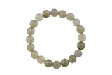 Bracelet Natural Green Rutilated Quartz Bracelets 6mm Stackable Round Natural Gemstone Crystal Bracelets - Handmade Bracelet