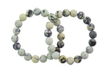 Natural Pale Yellow Turquoise Round Size 6mm and 8mm- Handmade In USA- approx. 7" Bracelet Crystal Bracelet