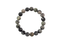 Natural Spider Vein Jasper Round Size 4mm, 6mm and 8mm- Handmade In USA- approx. 7" Bracelet Crystal Bracelet