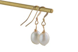 Gold Filled 14/20 Gold Filled- USA Handmade- Fresh Water Pearl Earring- Dainty Dangle Earrings-Perfect Gift- 30mm