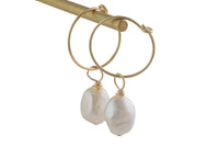 Gold Filled Pearl Earring,Minimalist Jewelry,Dainty Dangle Earrings-Perfect Gift