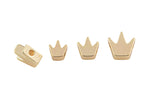 18kt Gold Crown Bead- 6mm 7mm and 8mm 8-10pcs