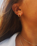 4pc 14k Gold Filled One Touch Lever Rounded Hoop earring finding 10mm 12mm 14mm 16mm 18mm 20mm Nickel Lead Free 2mm Infinity Earring Hoops