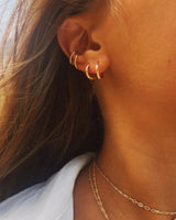 4pc 14k Gold Filled One Touch Lever Rounded Hoop earring finding 10mm 12mm 14mm 16mm 18mm 20mm Nickel Lead Free 2mm Infinity Earring Hoops
