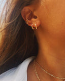 4pc 14k Gold Filled One Touch Lever Rounded Hoop earring finding 10mm 12mm 14mm 16mm 18mm 20mm Nickel Lead Free 2mm Infinity Earring Hoops