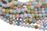 Morganite Smooth Round Beads 4mm 6mm 8mm 10mm 12mm 15.5" Strand