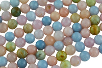 Morganite Smooth Round Beads 4mm 6mm 8mm 10mm 12mm 15.5" Strand