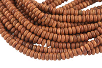 Sandstone Gold Stone- High Quality in Roundel, 6mm, 8mm- Full 15.5 Inch Strand-Full Strand 15.5 inch Strand Smooth Gemstone Beads