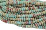 Sea Sediment Jasper- High Quality in Roundel, 6mm, 8mm- Full 15.5 Inch Strand-Full Strand 15.5 inch Strand Smooth Gemstone Beads