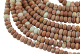 Natural Red Artistic Jasper - High Quality in Roundel, 6mm, 8mm- Full 15.5 Inch Strand-Full Strand 15.5 inch Strand Smooth Gemstone Beads