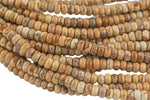 Natural Picture Jasper- High Quality in Roundel, 6mm, 8mm- Full 15.5 Inch Strand-15.5 inch Strand Smooth Gemstone Beads