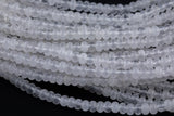 Natural Rock Quartz- High Quality in Roundel, 6mm, 8mm- Full 15.5 Inch Strand-15.5 inch Strand Smooth Gemstone Beads