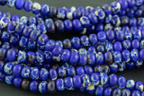 Sea Sediment- High Quality in Roundel, 6mm, 8mm- Full 15.5 Inch Strand-15.5 inch Strand Smooth Gemstone Beads
