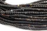 Onyx- High Quality in Roundel, 6mm, 8mm- Full 15.5 Inch Strand-15.5 inch Strand Smooth Gemstone Beads