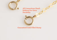 14K Gold Filled Bracelet - Made in USA - High Quality Gold Filled Jewelry - WATERPROOF - All chains manufactured and made in USA Satellite