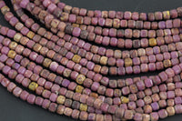 Natural Phosphosiderite Faceted Cube Beads Size 3mm 15.5" Strand