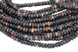 Natural Banded Agate- High Quality in Roundel, 6mm, 8mm- Full 15.5 Inch Strand-Full Strand 15.5 inch Strand Smooth Gemstone Beads