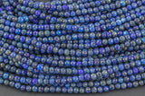 Natural Lapis 2mm - Diamond Cutting, High Facets - Nice and Sparkly - Faceted Round - 1 strand 15.5 inches