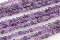 Natural Pink Amethyst Beads Full Strands-15.5 inches- Nice Size Hole- Diamond Cutting,High Facets-Nice and Sparkly-Faceted Round