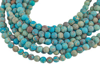 AFRICAN Sea Sediment Jasper Matte round sizes 4mm, 6mm, 8mm, 10mm, 12mm- Full 15.5 Inch Strand- Gemstone Beads