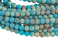 AFRICAN Sea Sediment Jasper Matte round sizes 4mm, 6mm, 8mm, 10mm, 12mm- Full 15.5 Inch Strand- Gemstone Beads